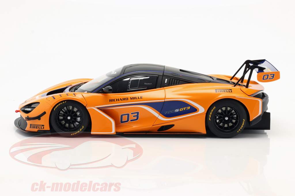 McLaren 720S GT3 Presentation Car 2019 #3 Oranje 1:18 AUTOart