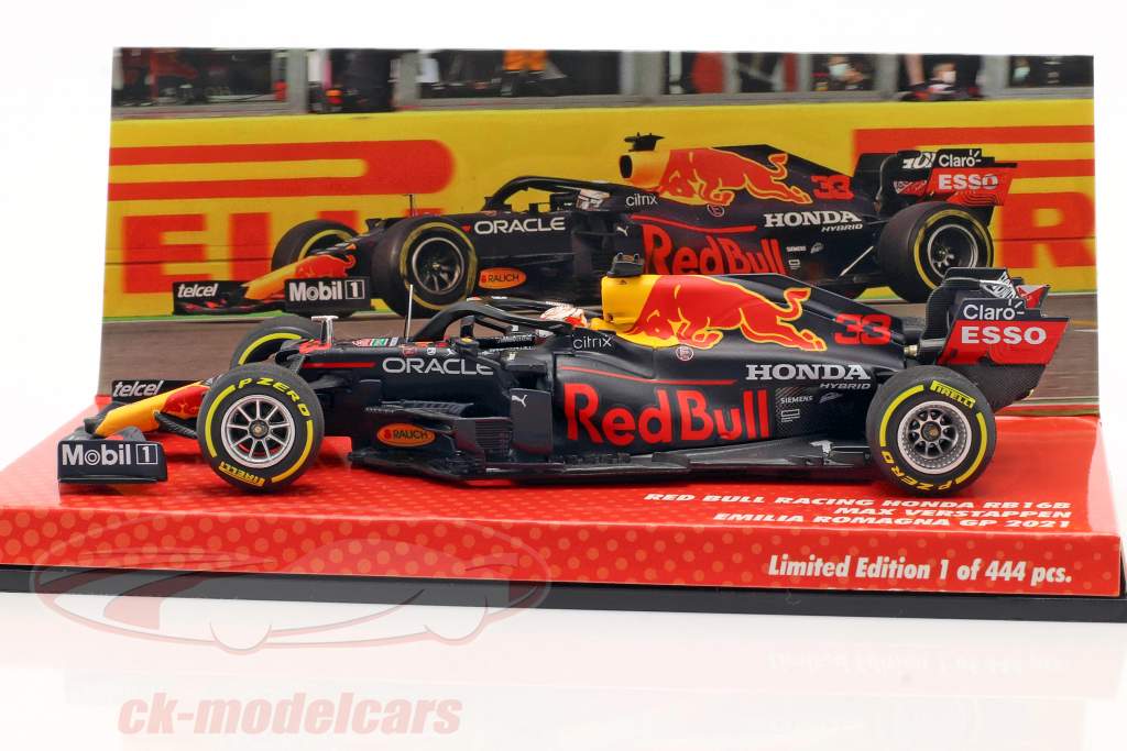 M. Verstappen Red Bull RB16B #33 vincitore Emilia Romagna formula 1 Campione del mondo 2021 1:43 Minichamps