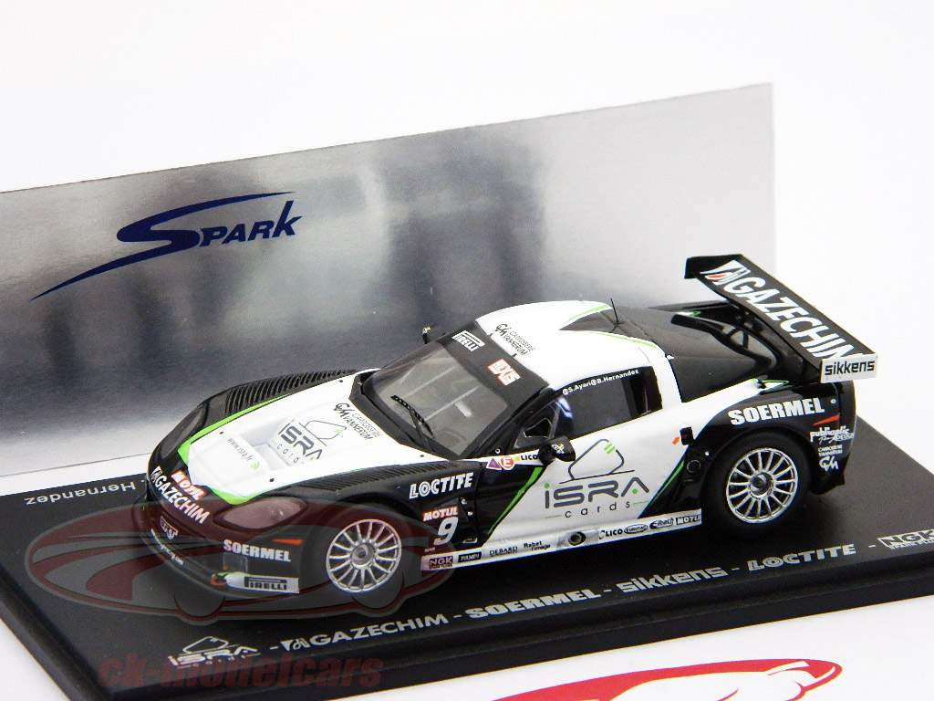 Корвет C6R #9 GT FFSA 2008 Айяри / Эрнандес 1:43 Свеча