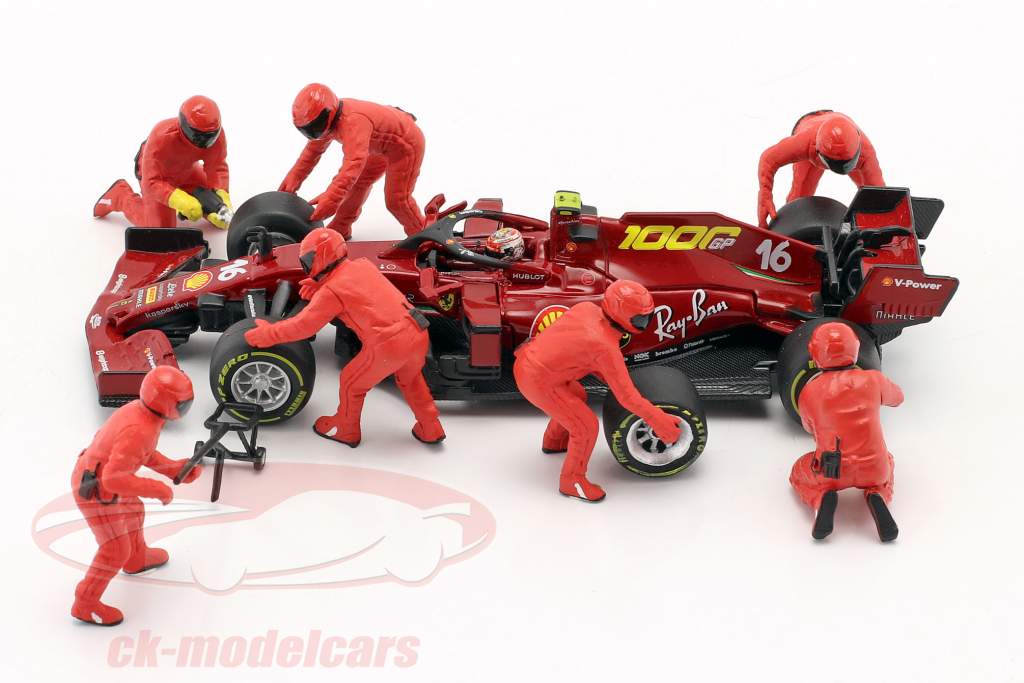 fórmula 1 Pit Crew caracteres colocar #2 equipo rojo 1:43 American Diorama