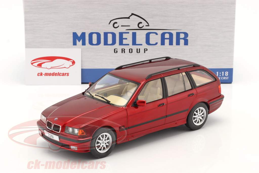 BMW 3 series (E36) Touring Год постройки 1995 темно-красный металлический 1:18 ModelCar Group