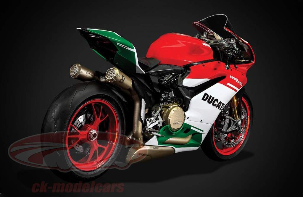Ducati 1299 Panigale R Final Edition 2018 成套工具 红色的 / 白色的 / 绿色 1:4 Pocher