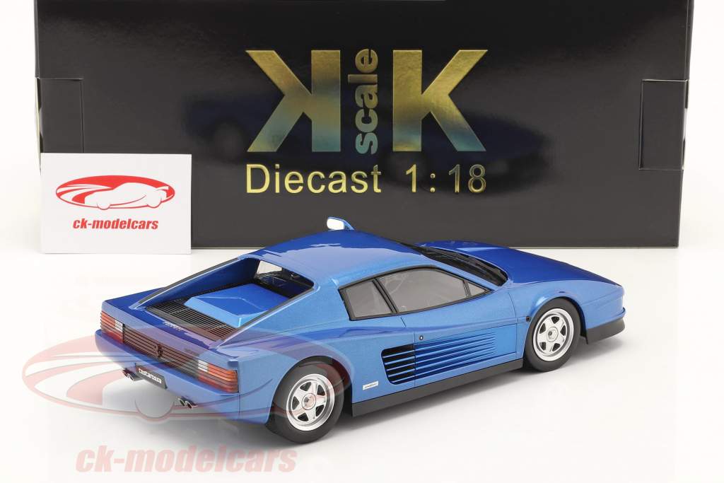 Ferrari Testarossa Monospecchio Год постройки 1984 синий металлический 1:18 KK-Scale