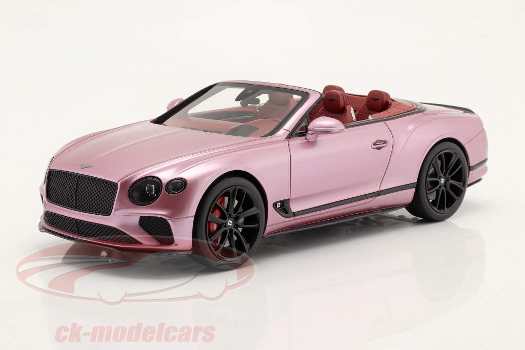 Bentley Continental GT Convertible Open 2019 страсть розовый 1:18 TrueScale