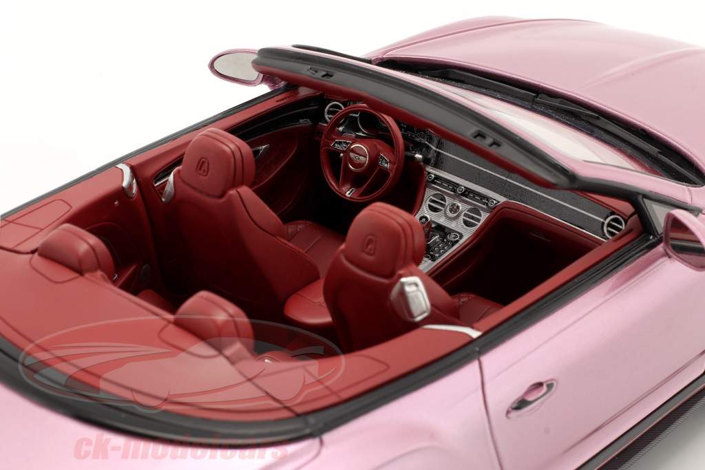 Bentley Continental GT Convertible Open 2019 страсть розовый 1:18 TrueScale