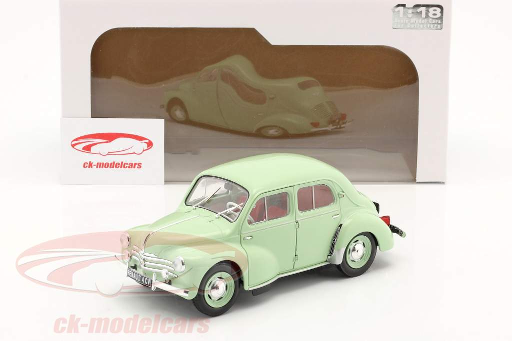 Renault 4CV Année de construction 1955 vert clair 1:18 Solido
