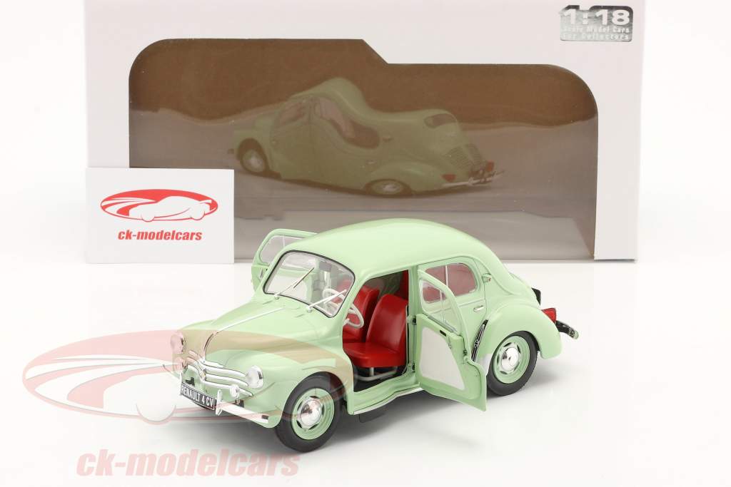 Renault 4CV Année de construction 1955 vert clair 1:18 Solido