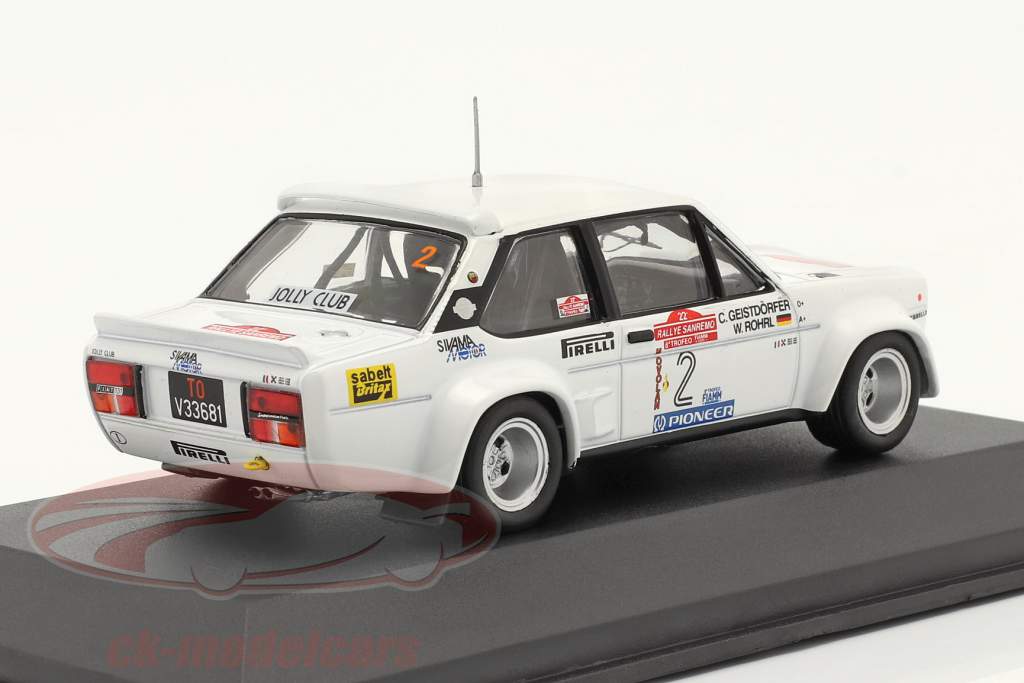 Fiat 131 Abarth #2 winnaar Rallye SanRemo 1980 Röhrl, Geistdörfer 1:43 CMR