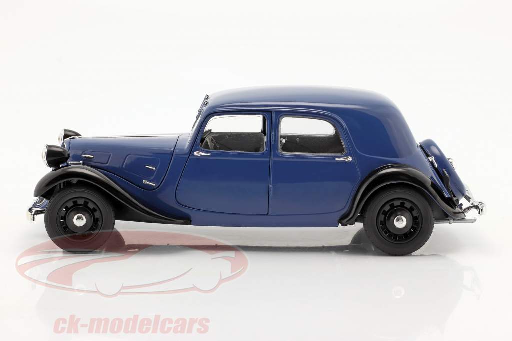Citroën Traction year 1937 blue / black 1:18 solido