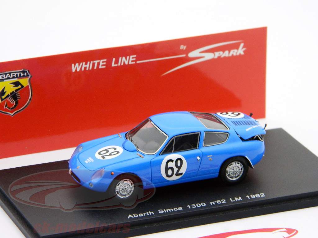 Abarth Simca 1300 #62 Ле-Ман 24 часа 1962 Balzarini / Альберт 1:43 Свеча