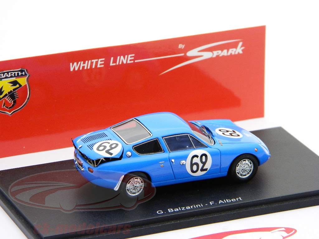 Abarth Simca 1300 #62 Ле-Ман 24 часа 1962 Balzarini / Альберт 1:43 Свеча