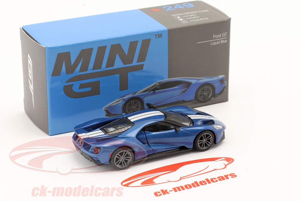 Ford GT LHD 建設年 2020 Liquid 青い 1:64 TrueScale