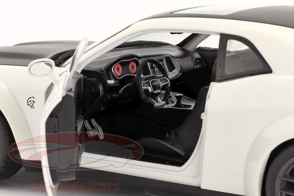 Dodge Challenger SRT Hellcat Redeye 建設年 2020 白い / ブラック 1:18 Solido