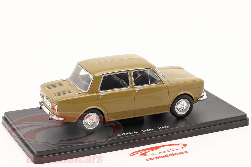 Simca 1000 year 1969 light brown 1:24 Hachette