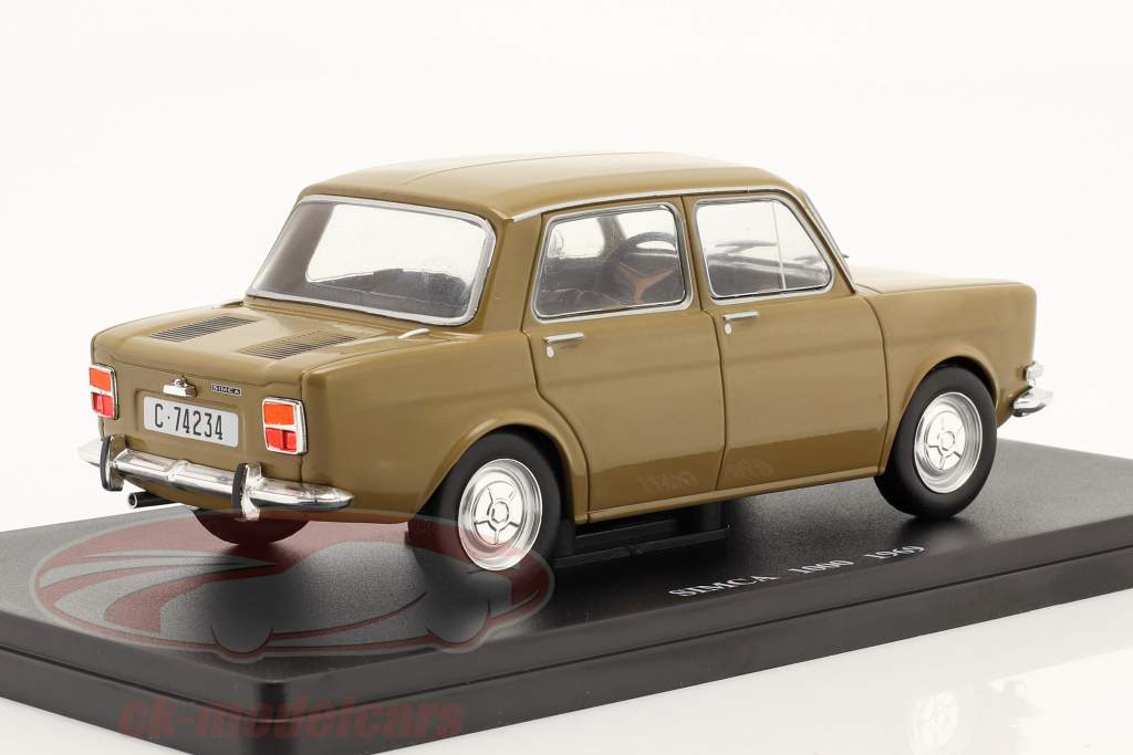 Simca 1000 year 1969 light brown 1:24 Hachette