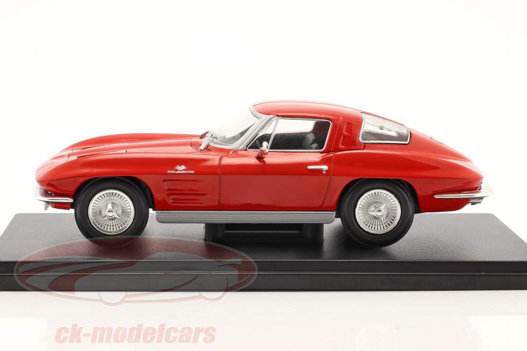 Chevrolet Corvette Stingray 建設年 1963 赤 1:24 Hachette