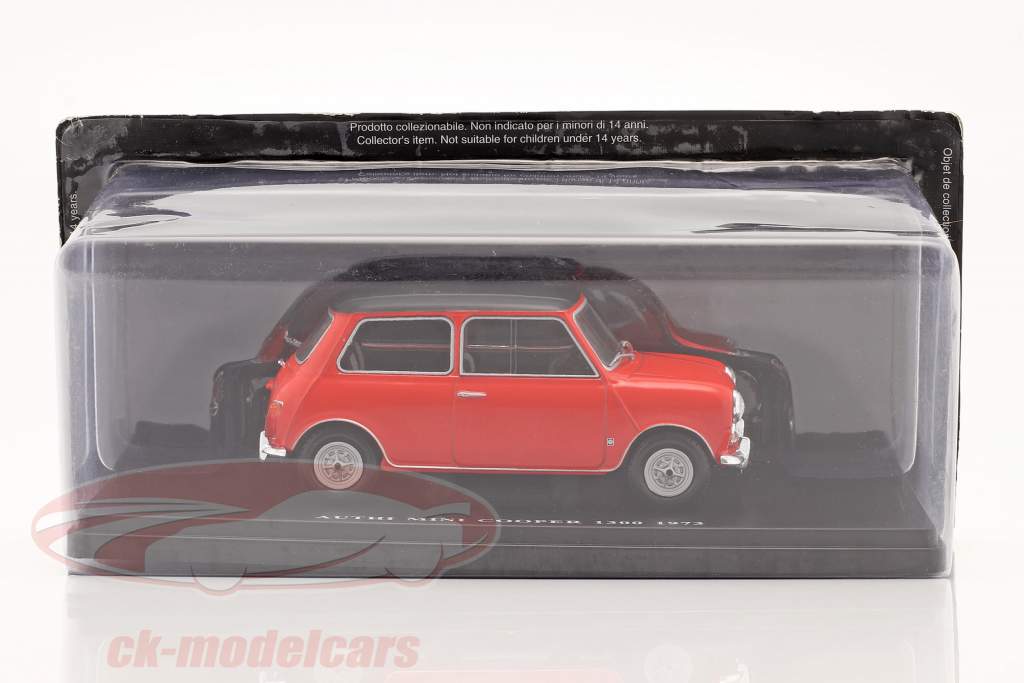 Authi Mini Cooper 1300 bouwjaar 1973 rood 1:24 Hachette