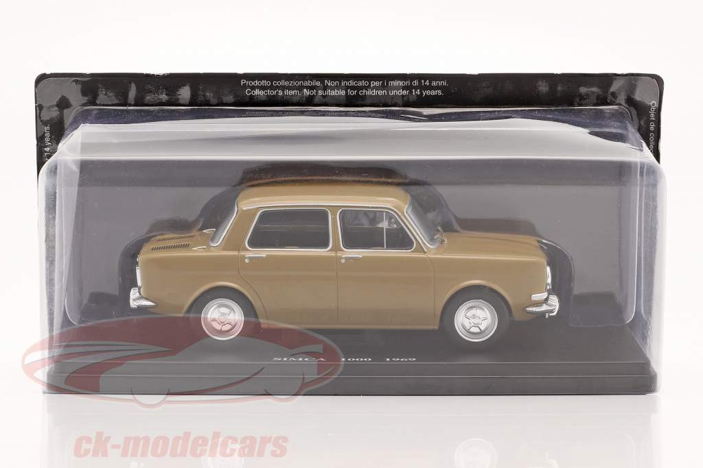 Simca 1000 Ano de construção 1969 marrom claro 1:24 Hachette
