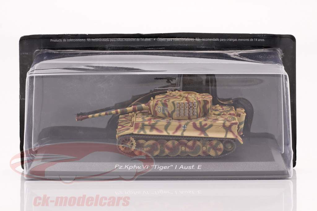 Tank VI Tiger version E camouflage 1:72 Hachette
