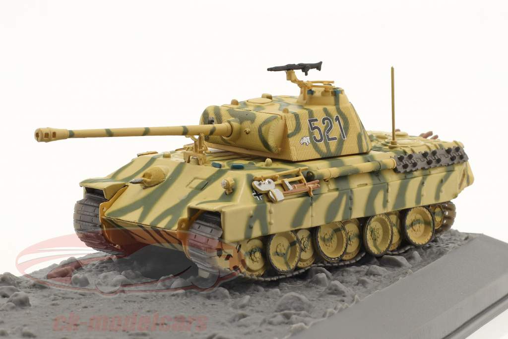 Char V Panther version D Avec Plaque de base Diorama Kursk 1943 1:72 Hachette