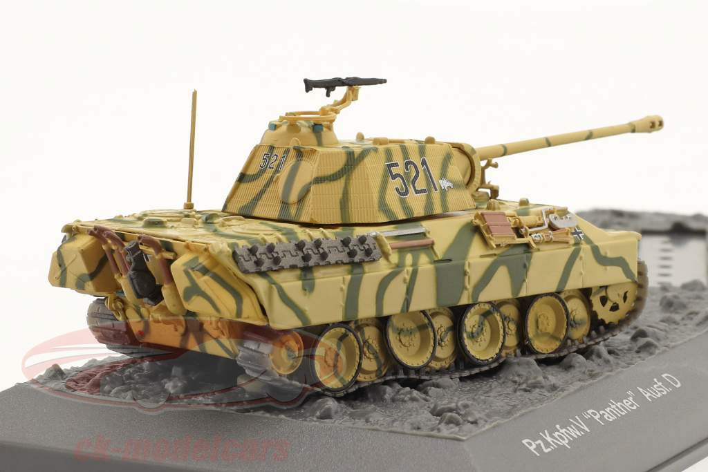 Char V Panther version D Avec Plaque de base Diorama Kursk 1943 1:72 Hachette