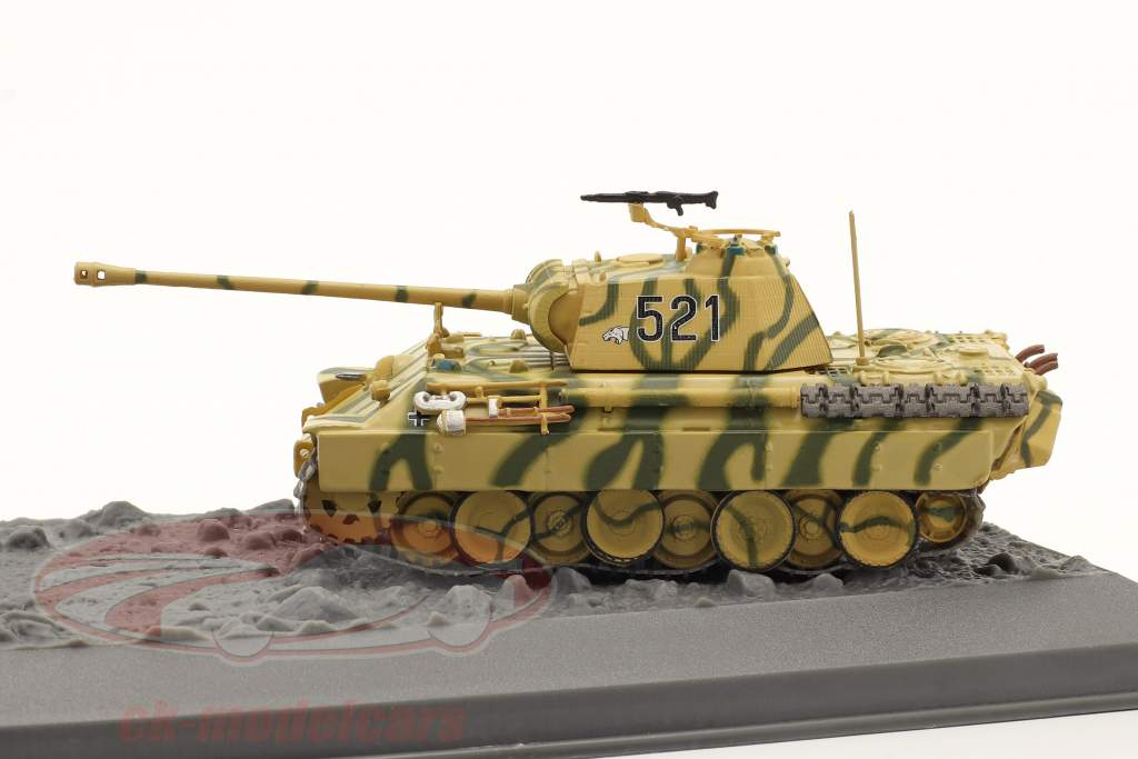Char V Panther version D Avec Plaque de base Diorama Kursk 1943 1:72 Hachette
