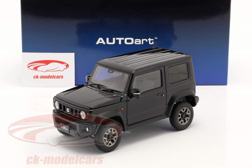 Suzuki Jimny Sierra (JB74) Baujahr 2018 bläulich schwarz 1:18 AUTOart