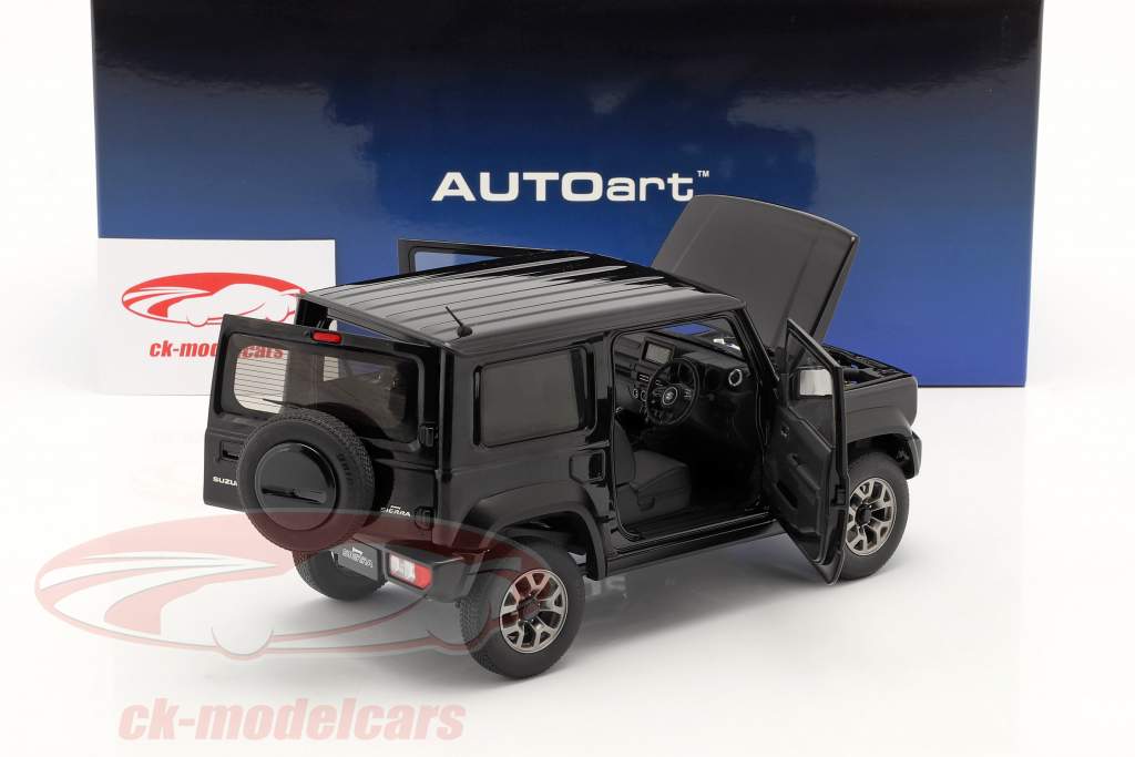 Suzuki Jimny Sierra (JB74) Baujahr 2018 bläulich schwarz 1:18 AUTOart