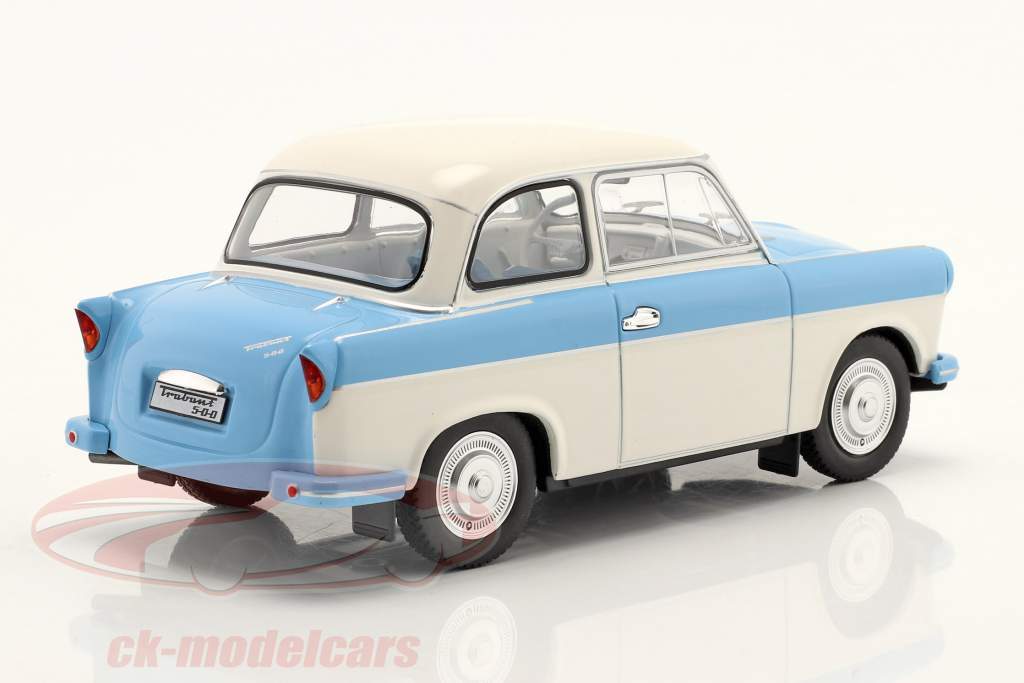 Trabant P 50 blanc / Bleu clair 1:24 WhiteBox