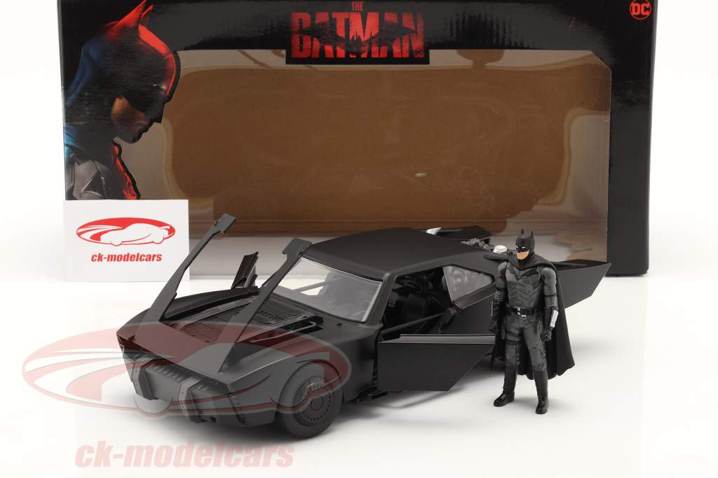 Batmobile Met Batman figuur Film The Batman 2022 zwart 1:18 Jada Toys