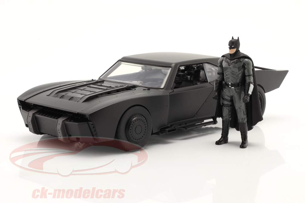 Batmobile Med Batman figur Film The Batman 2022 sort 1:18 Jada Toys