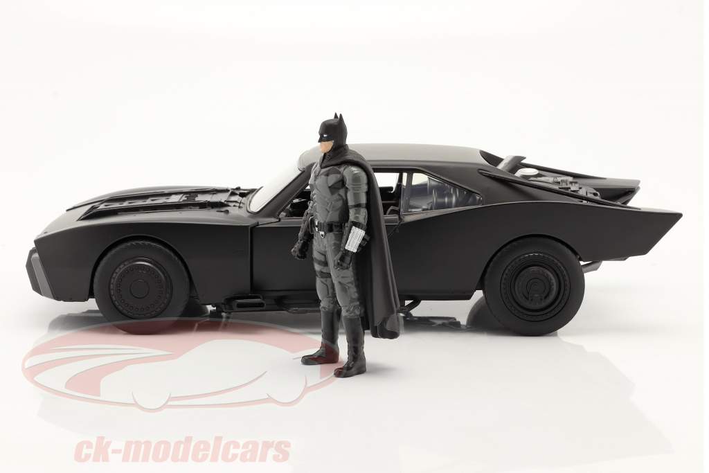 Batmobile Met Batman figuur Film The Batman 2022 zwart 1:18 Jada Toys