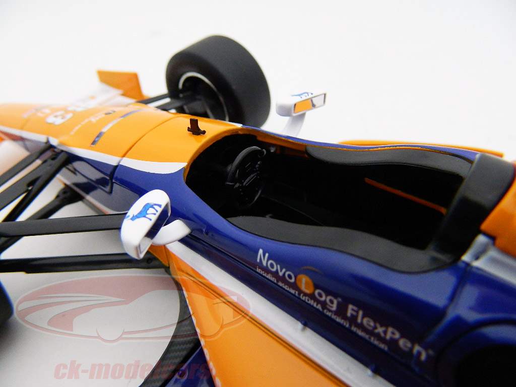 C·キンボールDW12ホンダ＃83インディカーシリーズ2012ガナッシ·レーシング1時18グリーンライト