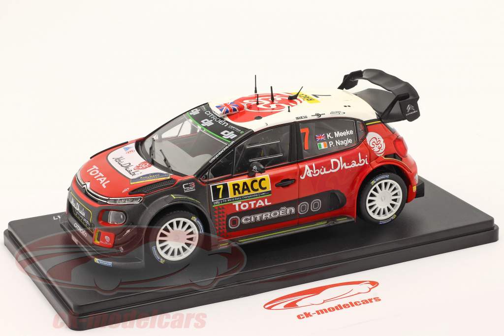 Citroen C3 WRC #7 Winner Rallye Catalunya 2017 Meeke, Nagle 1:24 hachette