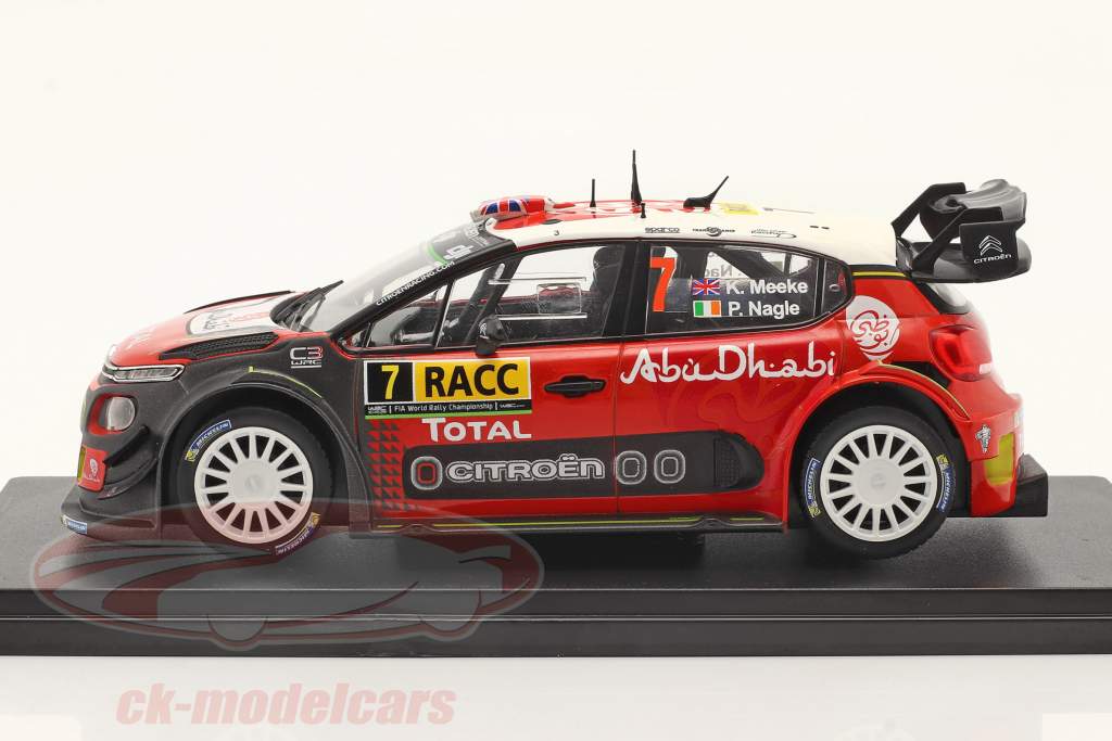 Citroen C3 WRC #7 Winner Rallye Catalunya 2017 Meeke, Nagle 1:24 hachette
