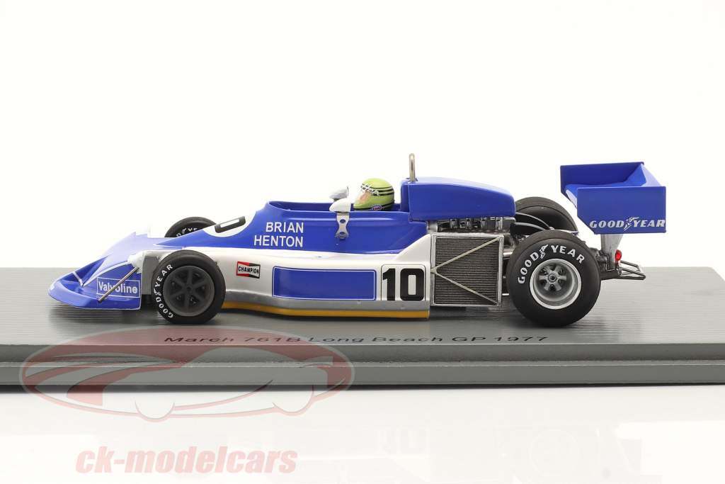 Brian Henton March 761B #10 Long Beach GP fórmula 1 1977 1:43 Spark
