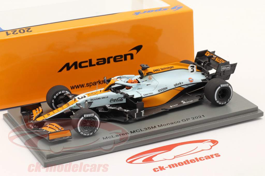 McLaren MCL35M モナコGP 2021 1/43 Spark 1:43 Daniel Ricciardo McLaren MCL35M #3 Monaco GP