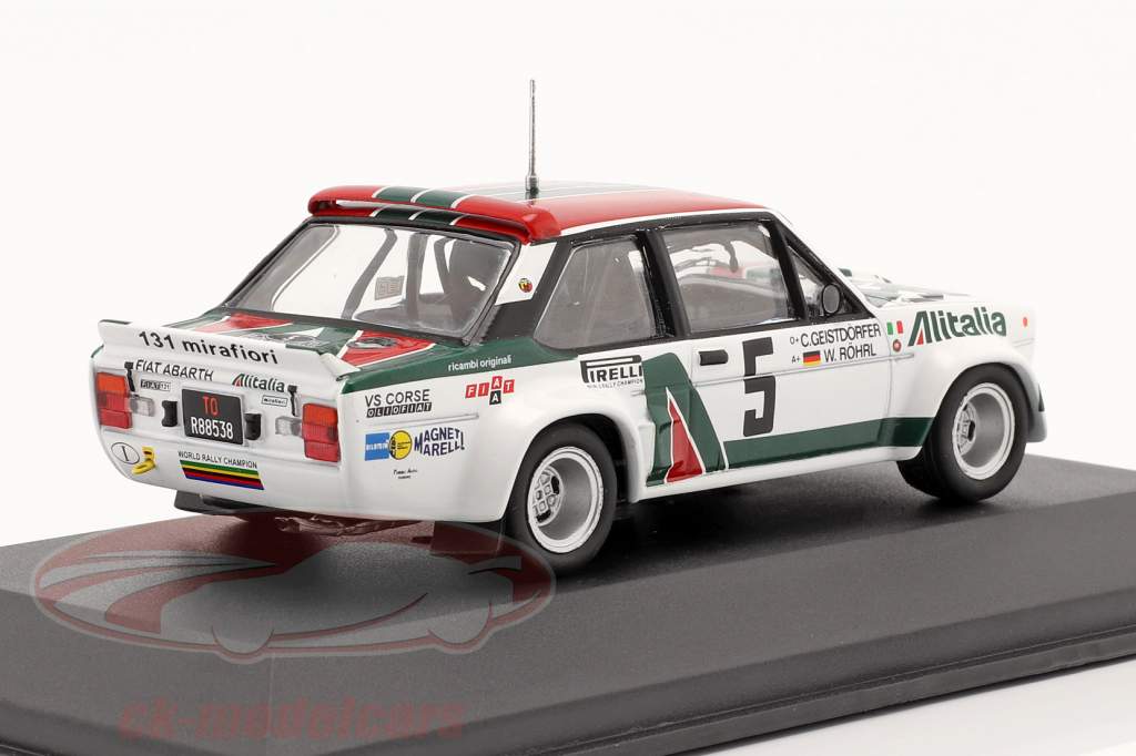 Fiat 131 Abarth #5 获胜者 Rallye Acropolis 1978 Röhrl, Geistdörfer 1:43 CMR