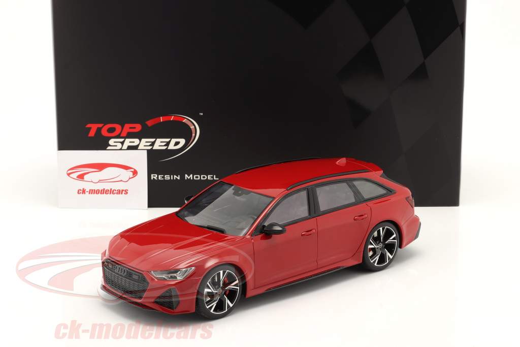 Audi RS 6 Avant танго красный / углерод чернить 1:18 TrueScale