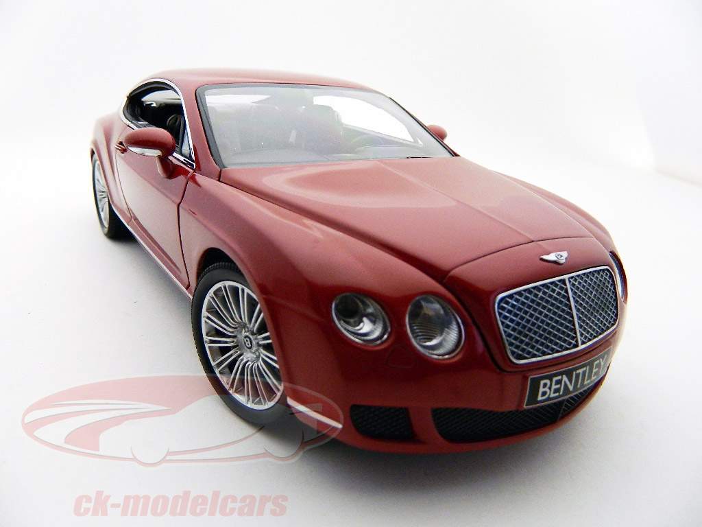 Bentley Continental GT 2008 red 1:18 Minichamps