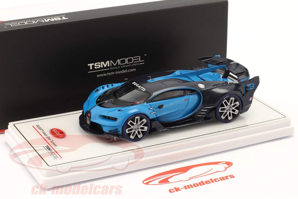 Bugatti Vision Gran Turismo бугатти Светло-синий / синий углерод 1:43 TrueScale