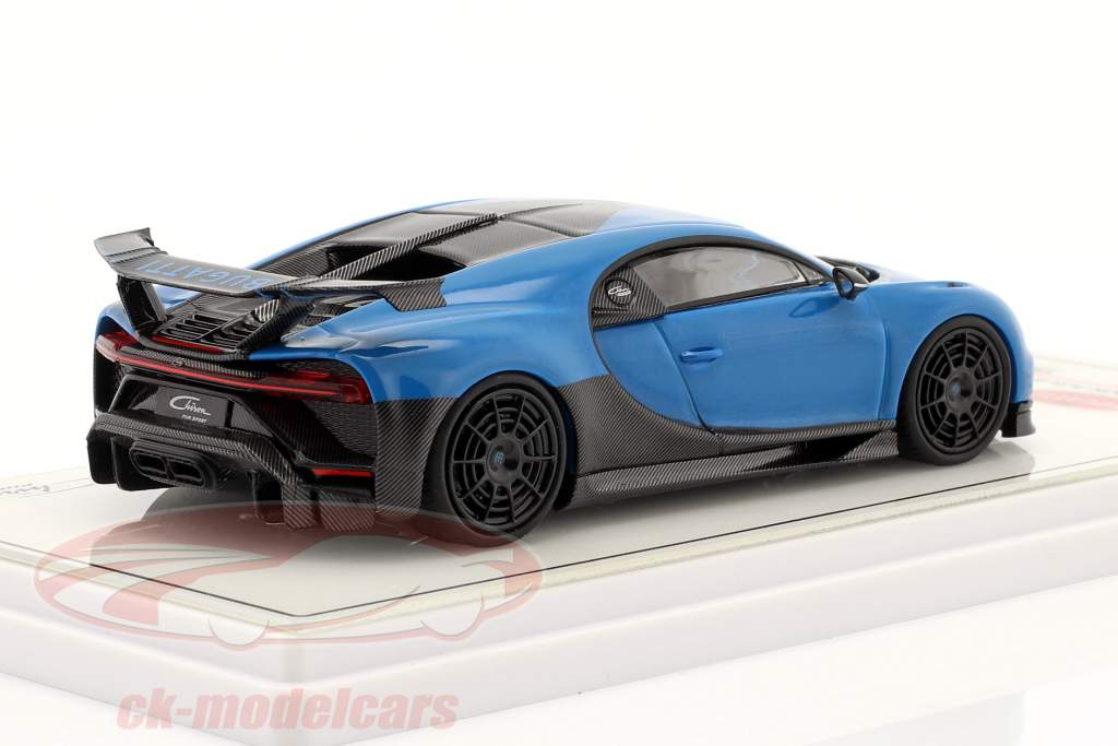 Bugatti Chiron Pur Sport синий / углерод 1:43 TrueScale