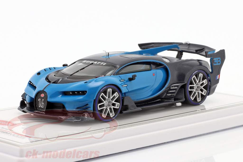 Bugatti Vision Gran Turismo бугатти Светло-синий / синий углерод 1:43 TrueScale