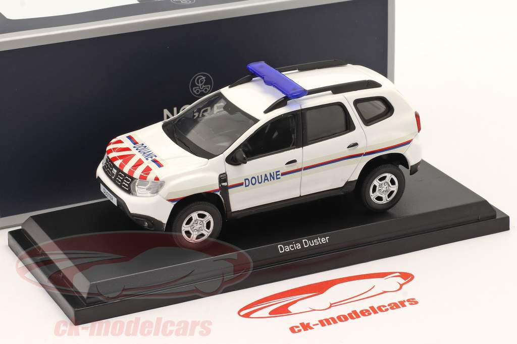 Dacia Duster Douane Año de construcción 2019 blanco 1:43 Norev