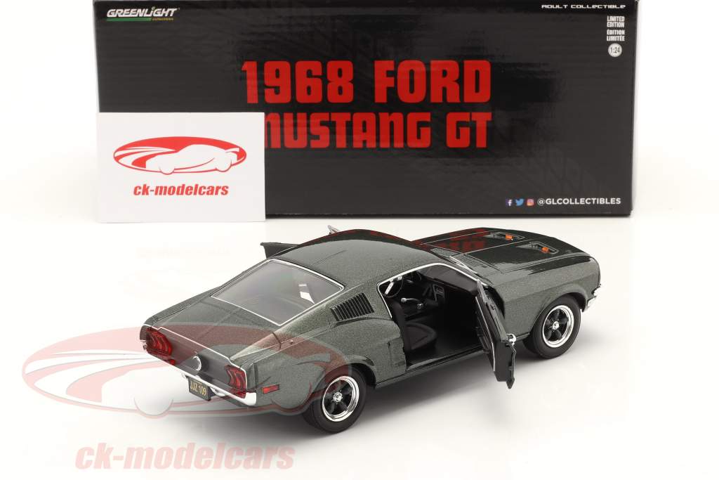 Ford Mustang GT Fastback 建设年份 1968 高地 绿色 1:24 Greenlight