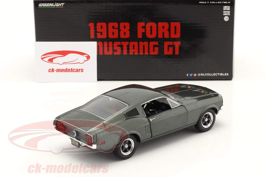 Ford Mustang GT Fastback 建设年份 1968 高地 绿色 1:24 Greenlight