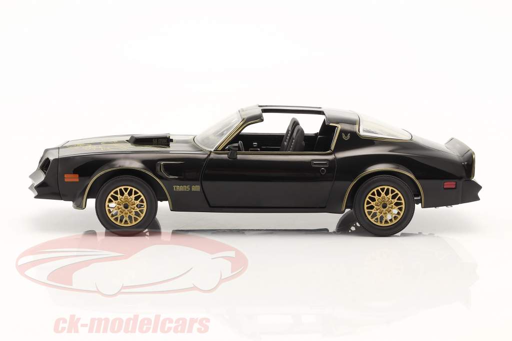 Pontiac Firebird TransAm Ano de construção 1977 Preto / ouro 1:24 Greenlight