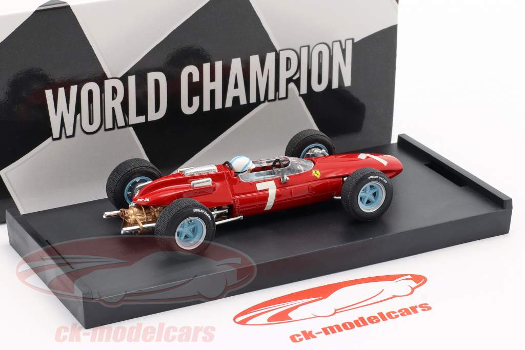 John Surtees Ferrari 158 #7 vinder tysk GP formel 1 Verdensmester 1964 1:43 Brumm