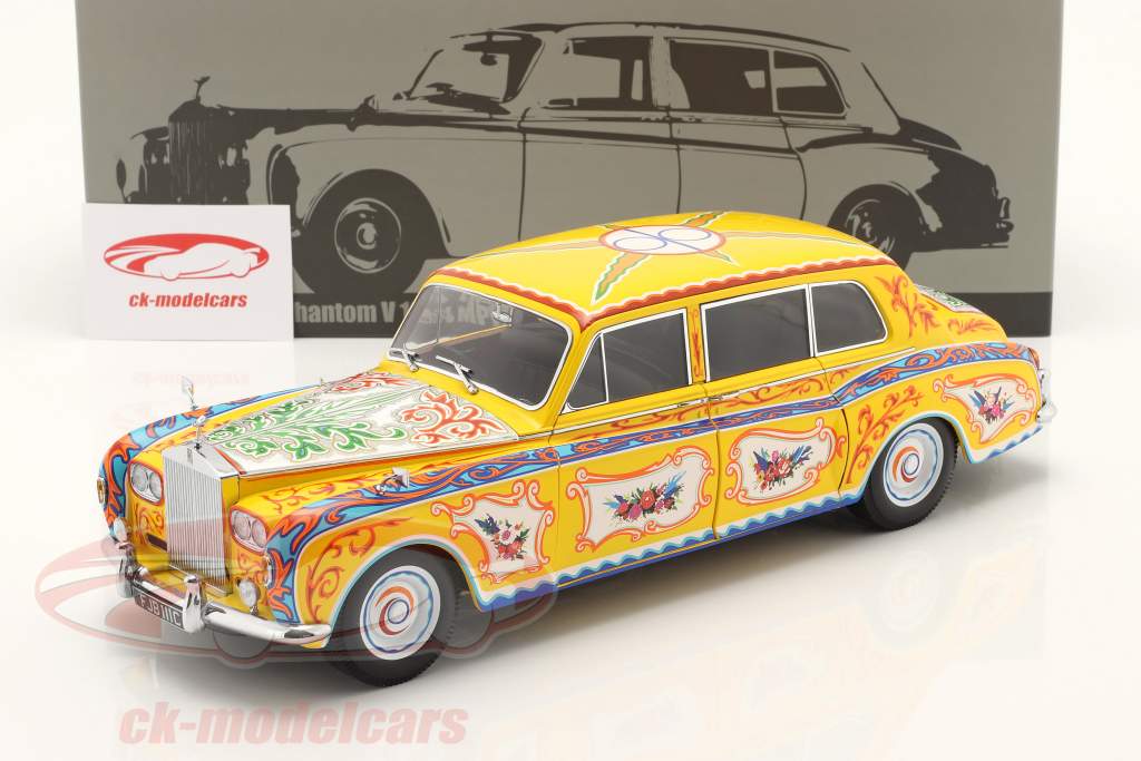 Rolls Royce Phantom V Année 1964 John Lennon Version jaune 1:18 ParagonModels