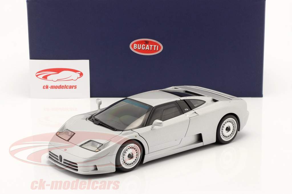 Bugatti EB110 GT Byggeår 1991 sølv 1:18 AUTOart